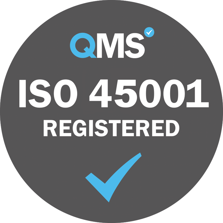 iso 45001 registered qms logo