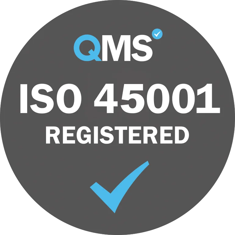 iso 45001 registered qms logo