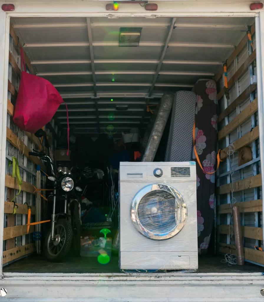 personal goods within a moving lorry